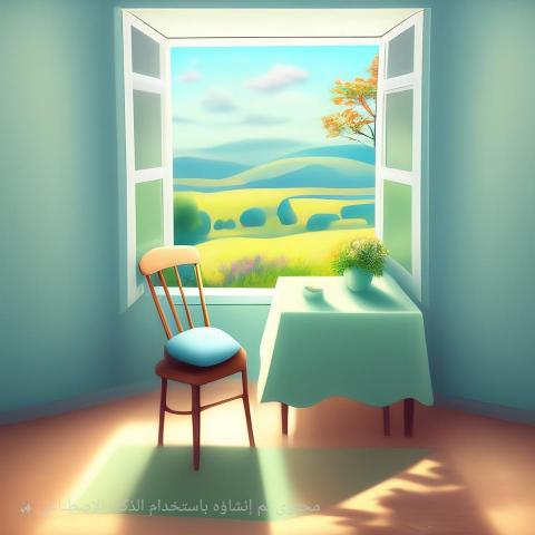 The warm window of the cottage